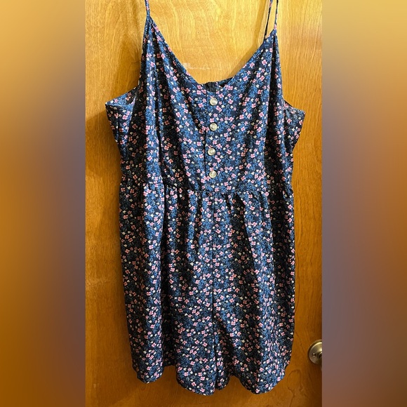 Floral Button-Down Romper - Picture 1 of 4